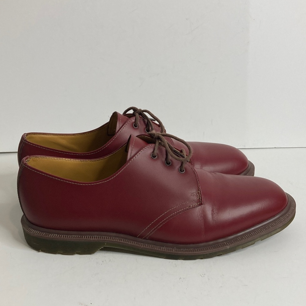 Dr. Martens Burgundy Leather Flats